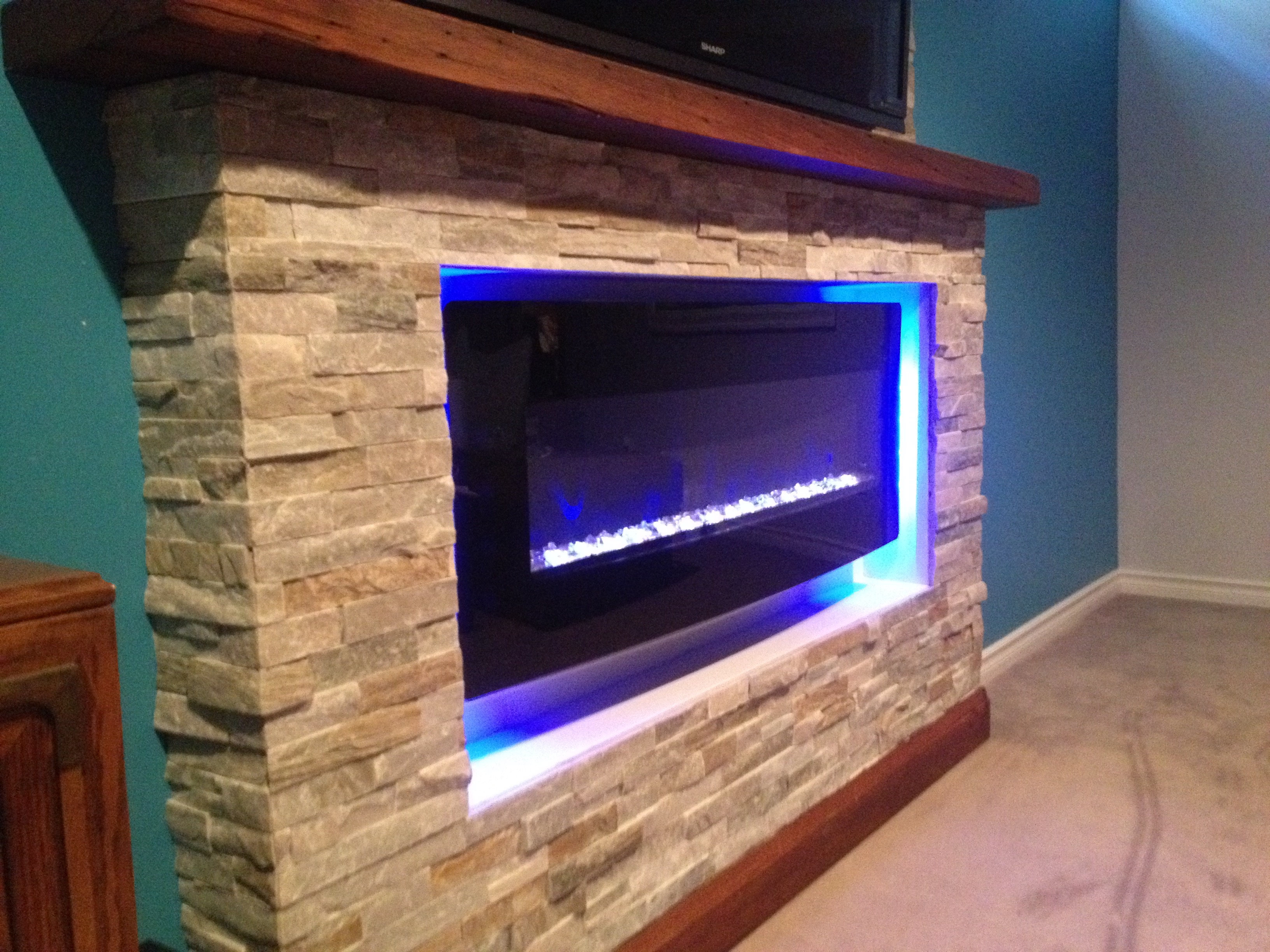 Electric Fireplace Mantle Renew Complete Home Services